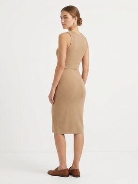 Wilfred Sleeveless Knit Midi Skirt Camel Size XS